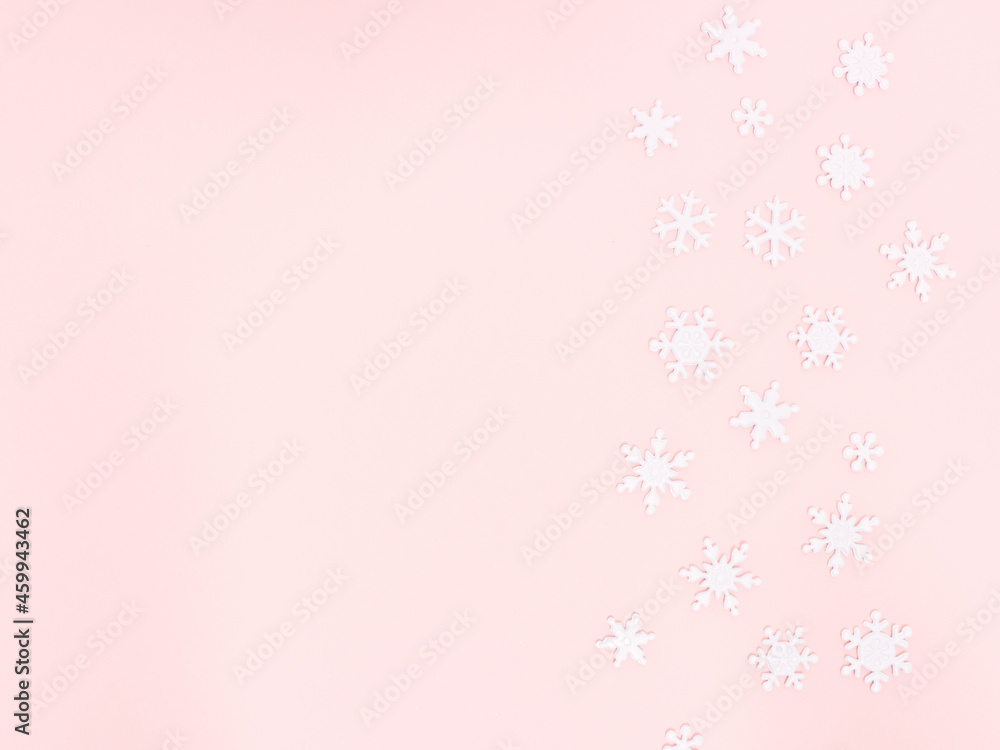 Christmas ornament with snowflakes on blue background. Christmas ornament with snowflakes on blue background.