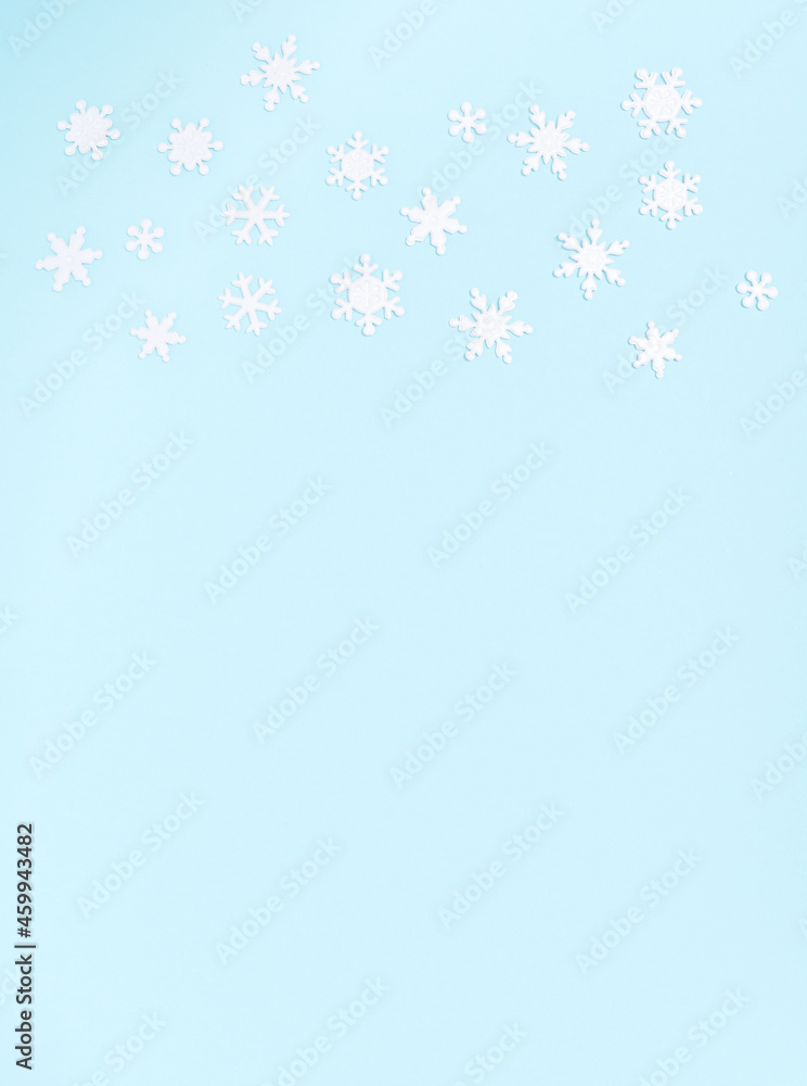 Christmas ornament with snowflakes on blue background. Christmas ornament with snowflakes on blue background.