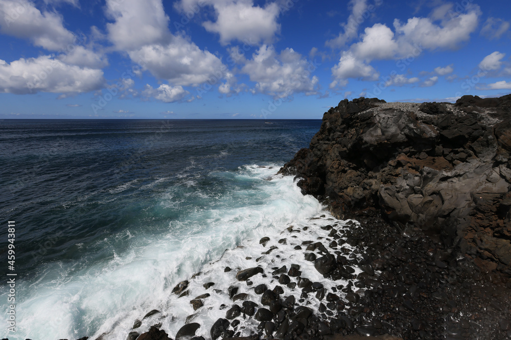 The ocean coast, Sao Miguel island, Azores The ocean coast, Sao Miguel island, Azores