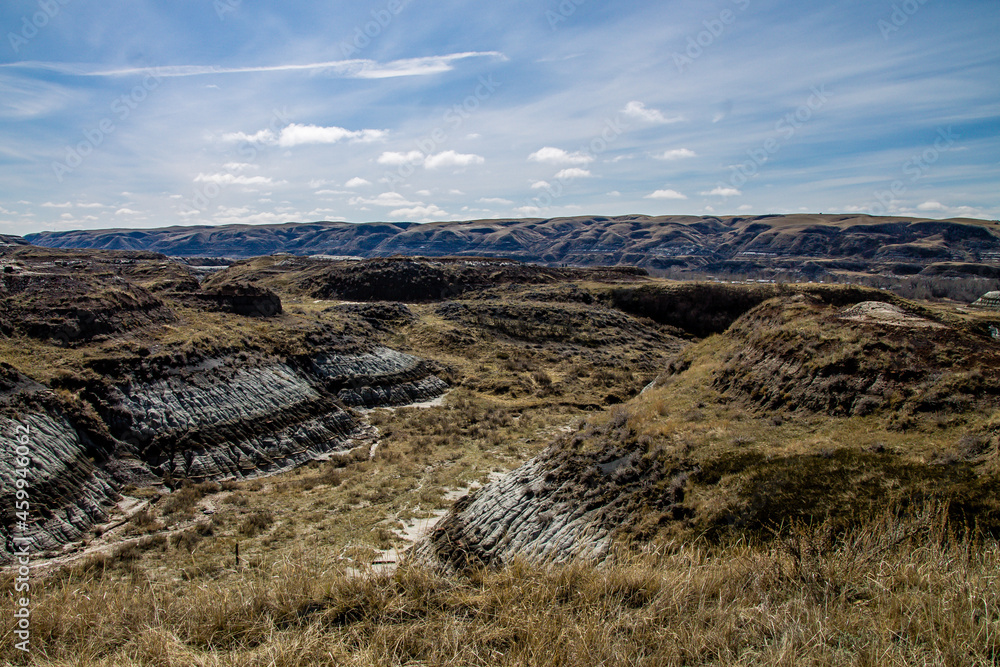 Early in the spring, badlands. Drumheller Alberta, Canada. Early in the spring, badlands. Drumheller Alberta, Canada.