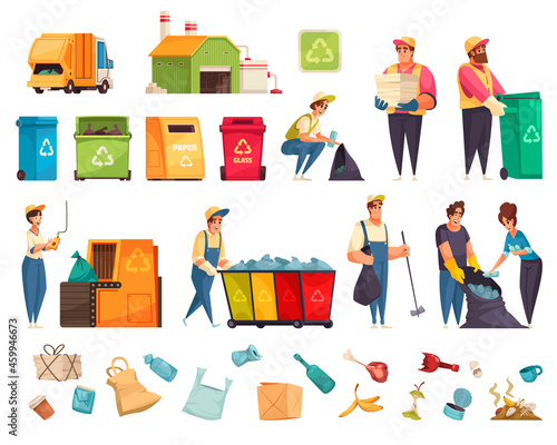 Garbage Cartoon Set