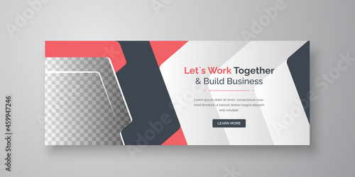 Corporate and digital business marketing promotion social media cover template Premium Vector