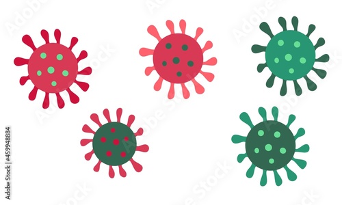 health infectious virus variants.  concept vector illustration
