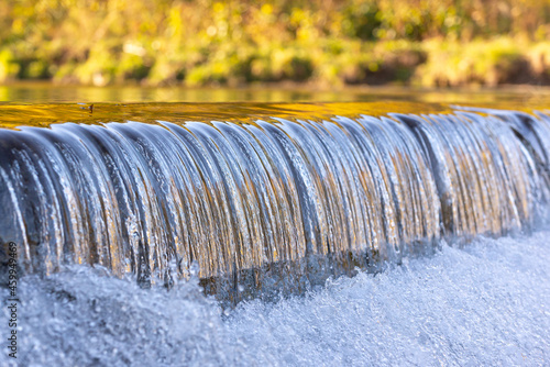 Photography Old Mill dam at Humber River in Autumn, Toronto, Ontario, Canada