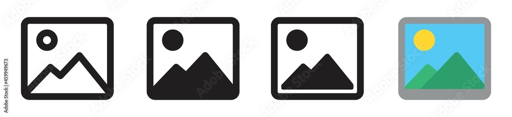 gallery icon icon set, image icon, picture symbol .photo signs. vector illustration gallery icon icon set, image icon, picture symbol .photo signs. vector illustration