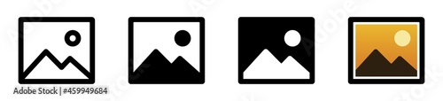 gallery icon icon set, image icon, picture symbol .photo signs. vector illustration photo