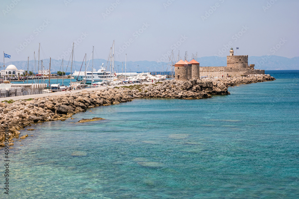 Agios Nikolaos fortress on Rhodes island, Greece