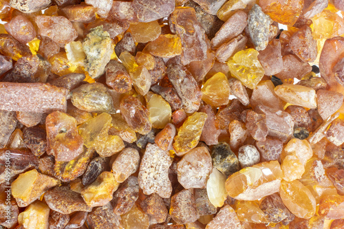 Baltic amber with visible details. background or textura