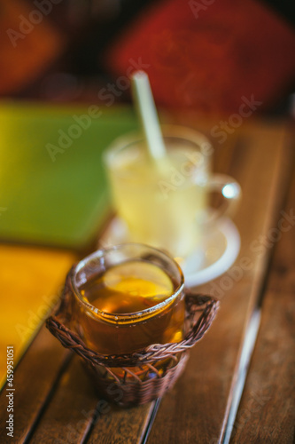tea in a glass