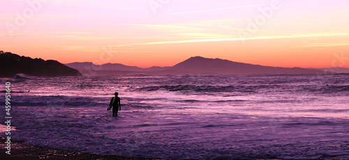 purple sunset photo