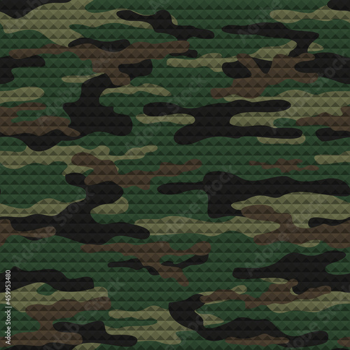 Army camo background, endless pattern, military modern uniform. Hunting design.