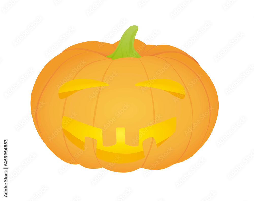 Halloween pumpkin on white background , vector Halloween pumpkin on white background , vector