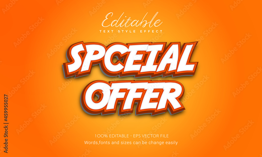 special offer Bold 3d Text Effect special offer Bold 3d Text Effect