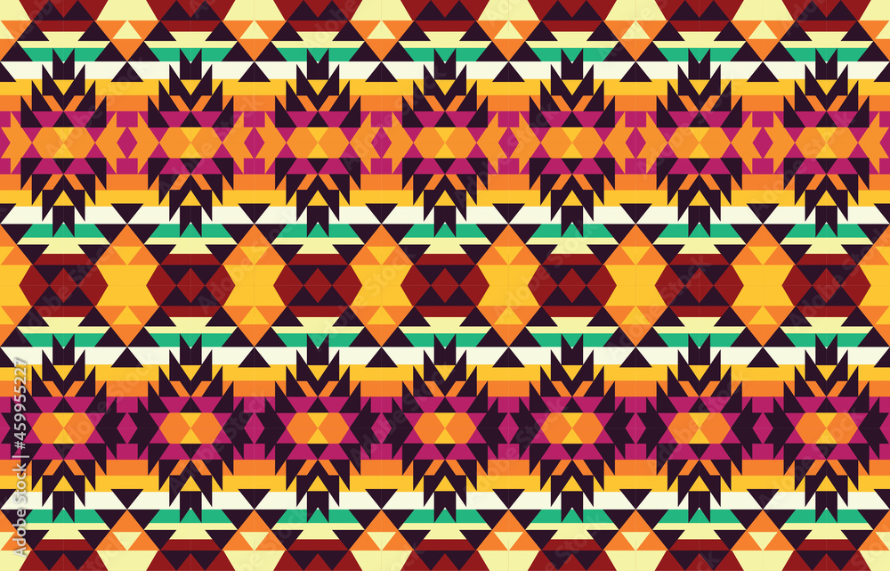 Geometric ethnic oriental ikat pattern traditional Design for background,fabric,wrapping,clothing,wallpaper,Batik,carpet,embroidery style. Geometric ethnic oriental ikat pattern traditional Design for background,fabric,wrapping,clothing,wallpaper,Batik,carpet,embroidery style.