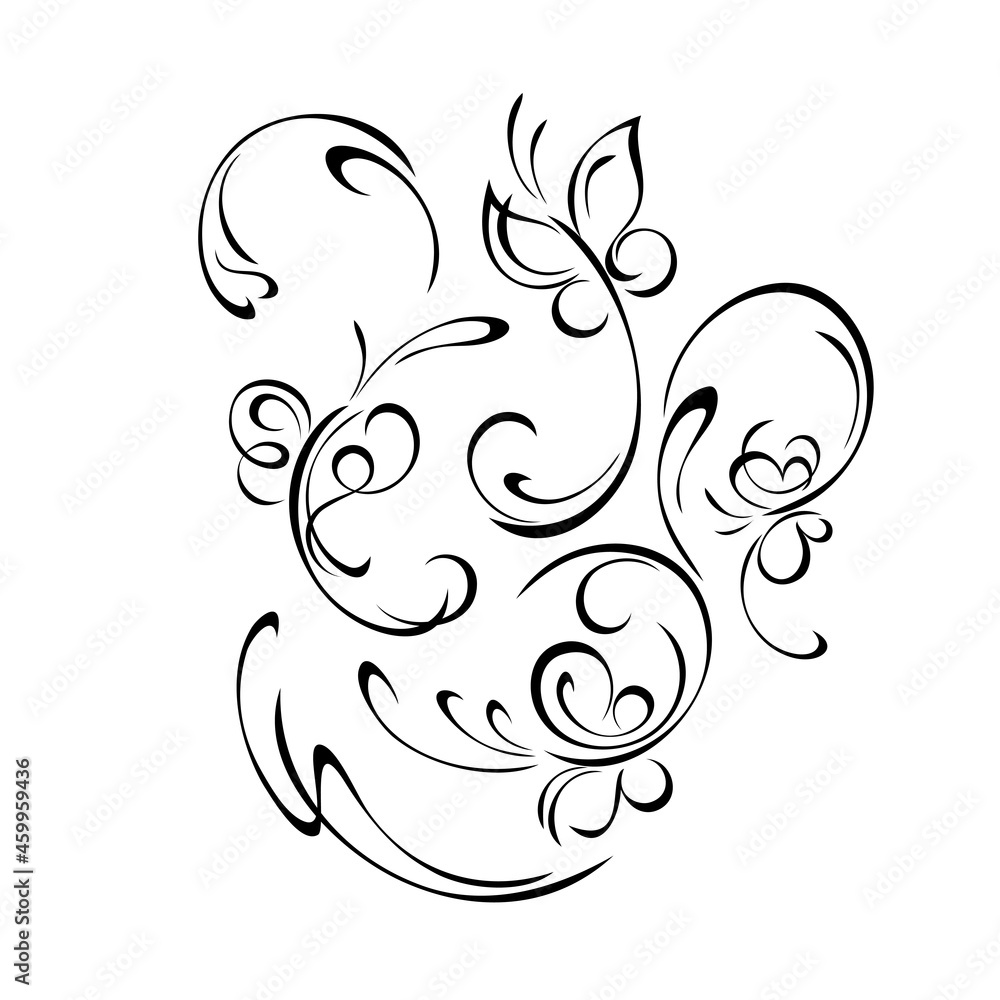 butterfly 17. decorative element with stylized butterflies and swirls. graphic decor butterfly 17. decorative element with stylized butterflies and swirls. graphic decor