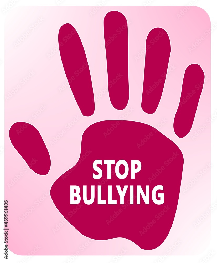 Obraz premium National Bullying prevention month is observed every year in October, to focus and raise awareness on bullying. Vector illustration