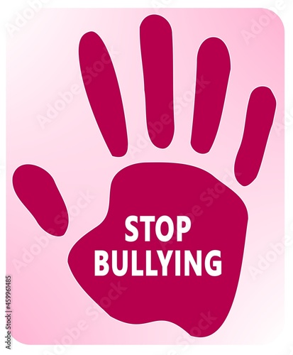 National Bullying prevention month is observed every year in October, to focus and raise awareness on bullying. Vector illustration
