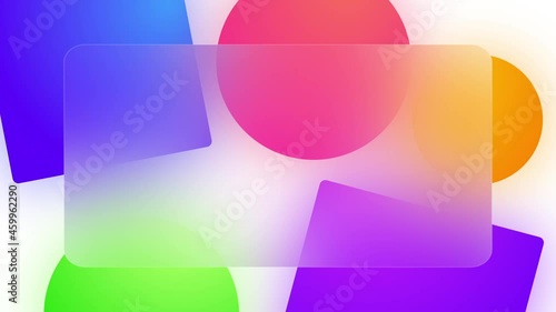 Minimalist website background, app design ux, interface graphic design inspiration, social media, banner, Glassmorphism glass  effect video