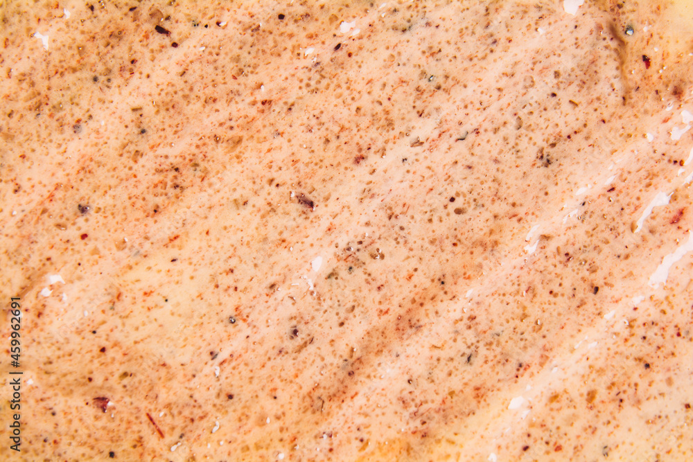 Closeup texture of the face and body product. Texture background and selfcare trend Closeup texture of the face and body product. Texture background and selfcare trend
