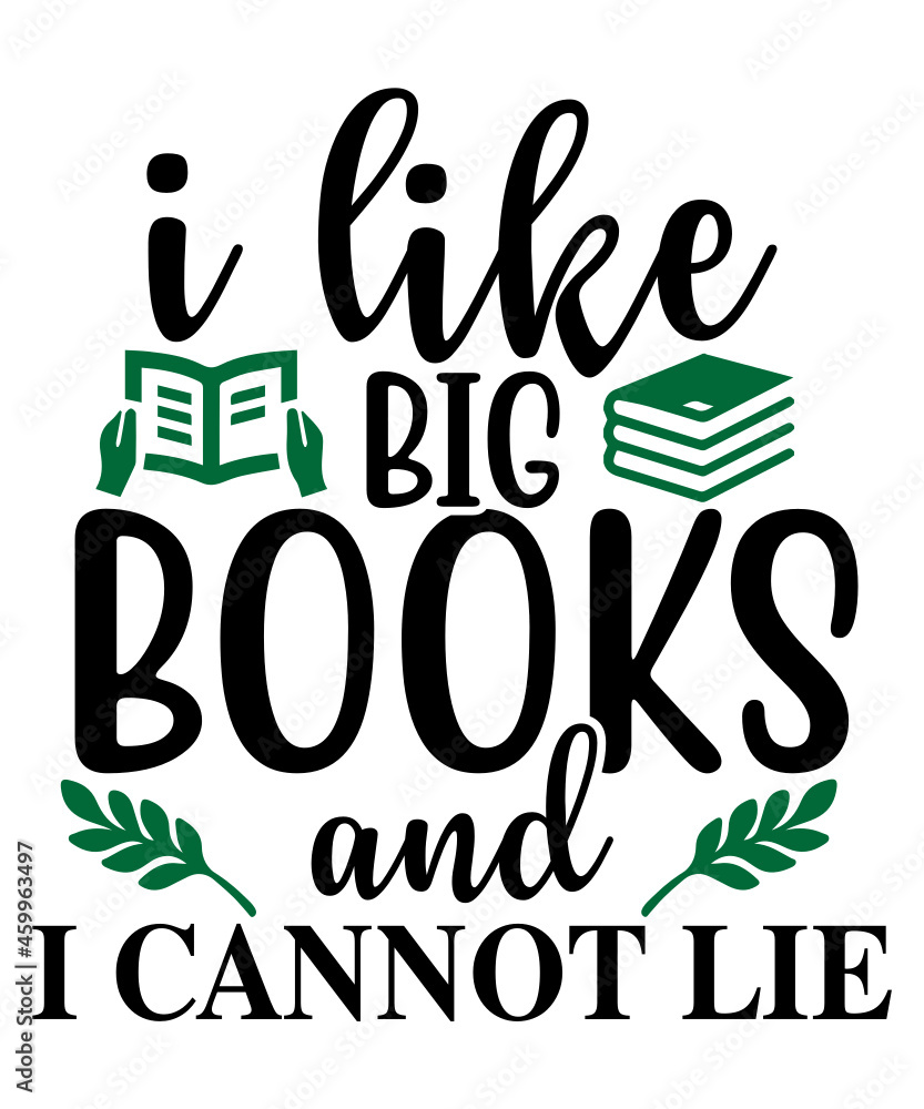 Naklejka premium Reading SVG, Book Svg, Love Books Instant Download, Love Reading Book Clipart Design, Book Lover Gift, 