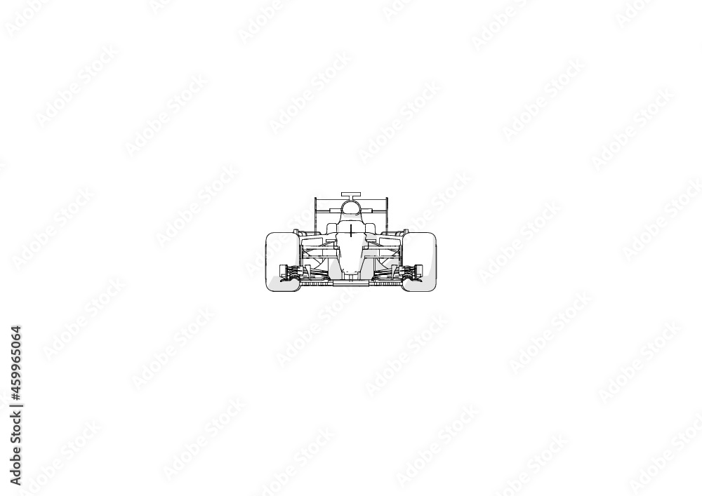 Silhouette F1 Car Vector Silhouette F1 Car Vector