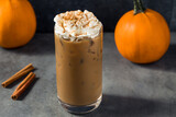 Refreshing Cold Pumpkin Spice Iced Latte