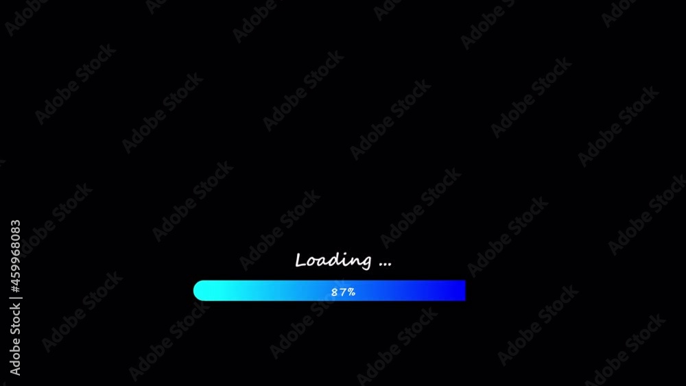 Animation Loading Bar 0-100% on transparent background with alpha channel.. Animation Loading Bar 0-100% on transparent background with alpha channel..