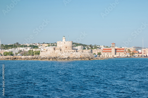 Fototapeta Naklejka Na Ścianę i Meble -  Agios Nikolaos fortress on Rhodes island, Greece