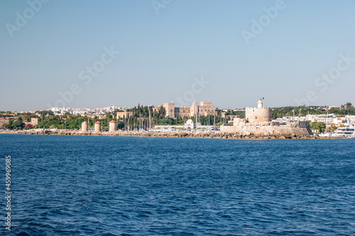 View of Rhodes from the sea, Greece