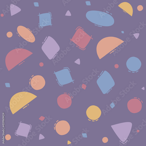 google line shapes seamless patterns. Hipster fashion. Abstract jumble textures. Triangle. printing, website, fabric, poster, cards. figures Bright baby purple