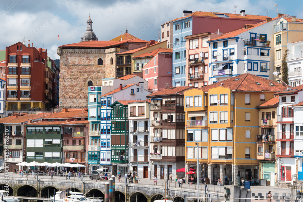 View of Bermeo, small town in the Basque Country (northern Spain)
