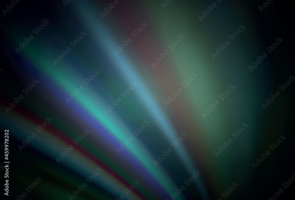 Fototapeta premium Dark Green vector abstract blurred background.