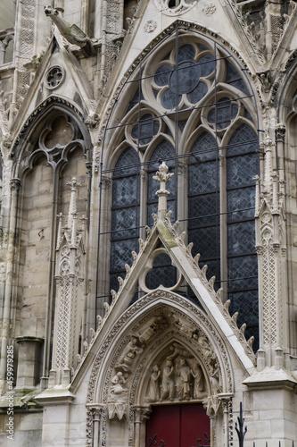 gothic cathedral closeup and details