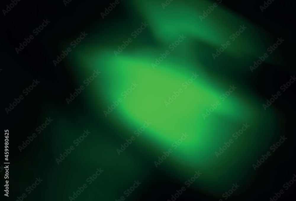 Dark Green vector abstract blurred layout.