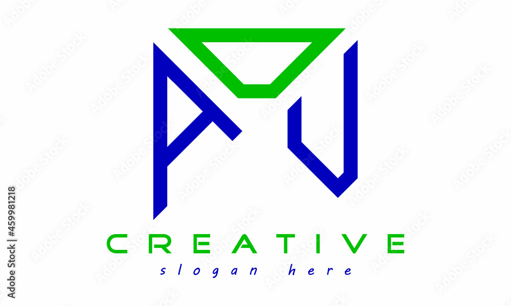 geometric monogram letters ADU logo design vector, business logo, icon shape logo, rectangle squire polygon letters modern unique minimalist creative logo design, vector template geometric monogram letters ADU logo design vector, business logo, icon shape logo, rectangle squire polygon letters modern unique minimalist creative logo design, vector template