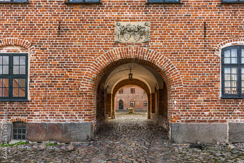 The main gate to Holsteinborg Castle