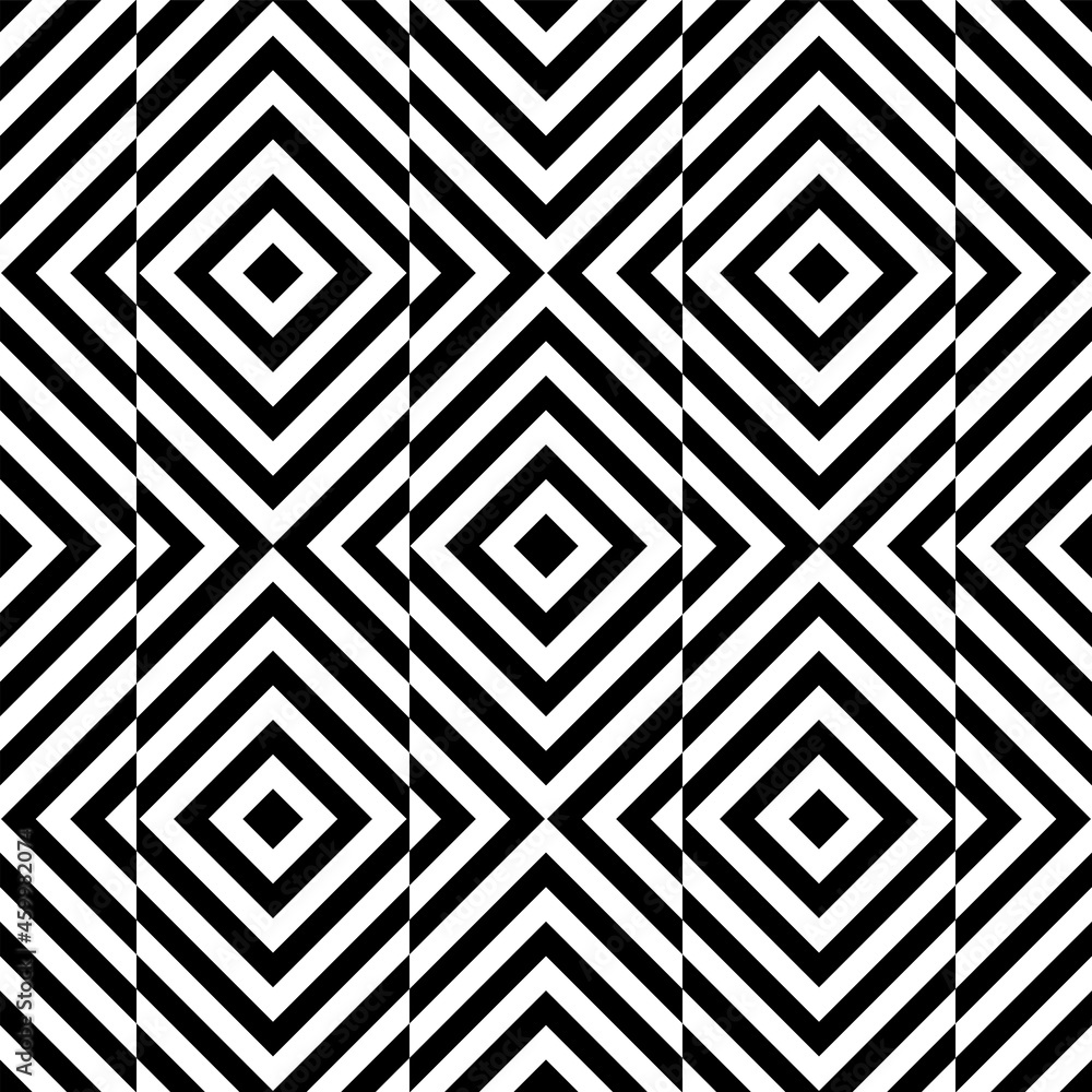 Abstract seamless geometric op art pattern and texture. Abstract seamless geometric op art pattern and texture.