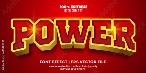 editable text effect power style