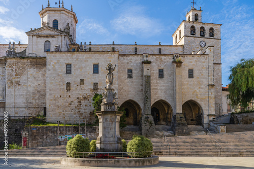 View of Santander Cathedral in Cantabria, Spain 
