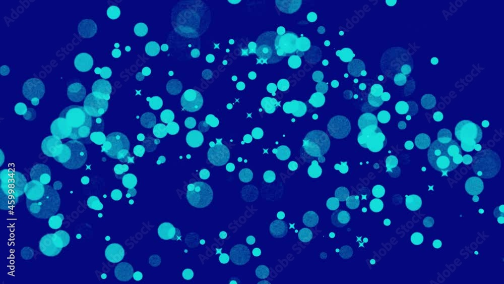 3D Animation mit Staub, Punkten oder Partikeln. Wirbeln durcheinander umher - Loop