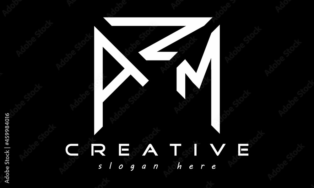 geometric monogram letters ANM logo design vector, business logo, icon shape logo, rectangle squire polygon letters modern unique minimalist creative logo design, vector template geometric monogram letters ANM logo design vector, business logo, icon shape logo, rectangle squire polygon letters modern unique minimalist creative logo design, vector template