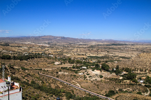 Panoramic view of Cabrera, Bedar and Almagrera mountains from Plaza Nueva viewpoint photo