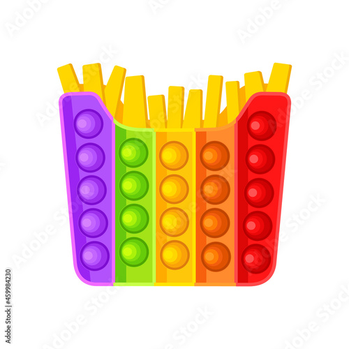 Anti-stress toy. Potatoes. Vector illustration