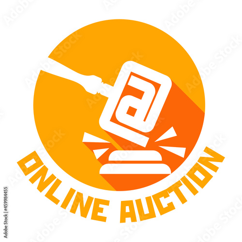 Online auction logotype template