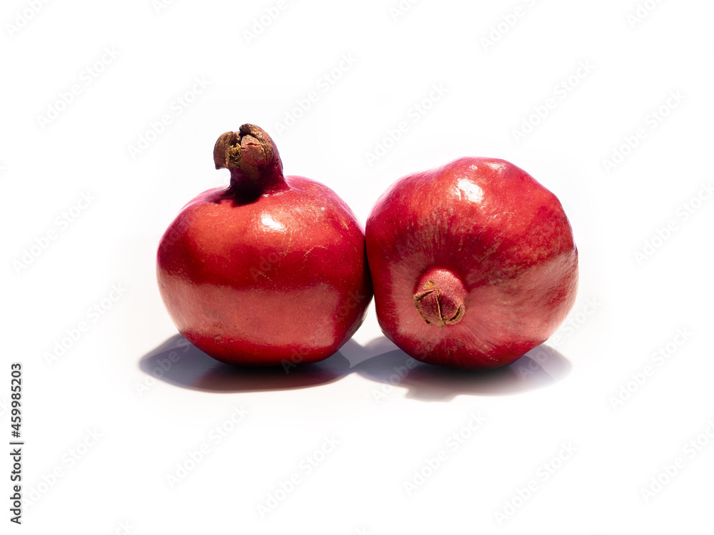 pomegranates isolated on white background pomegranates isolated on white background