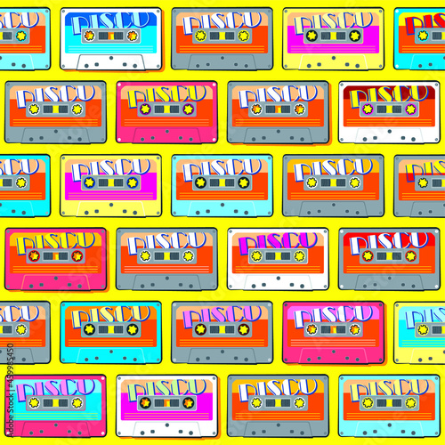 Eighties disco pattern