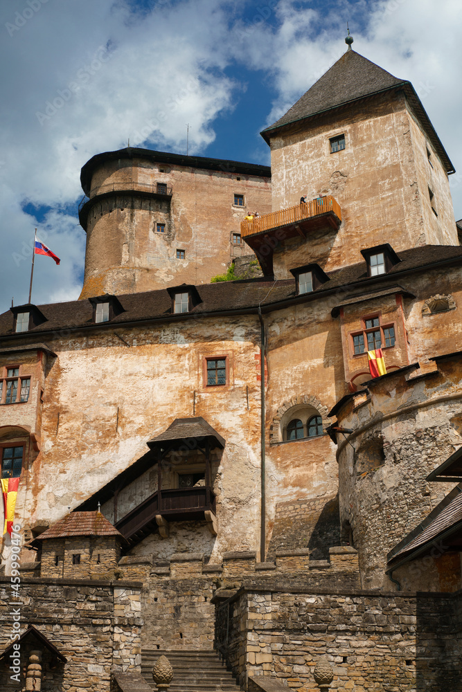 courtyard of the Orava castle, as one of the most beautiful monuments in Slovakia