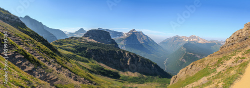 Panoramic Views from Haystack Butte, Glacier National Park, Montana photo