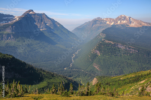 Highline Trail Scenic Views from Haystack Butte, Glacier National Park, Montana photo