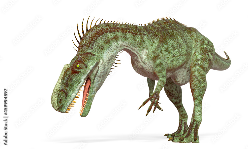 monolophosaurus is looking down in eating pose monolophosaurus is looking down in eating pose